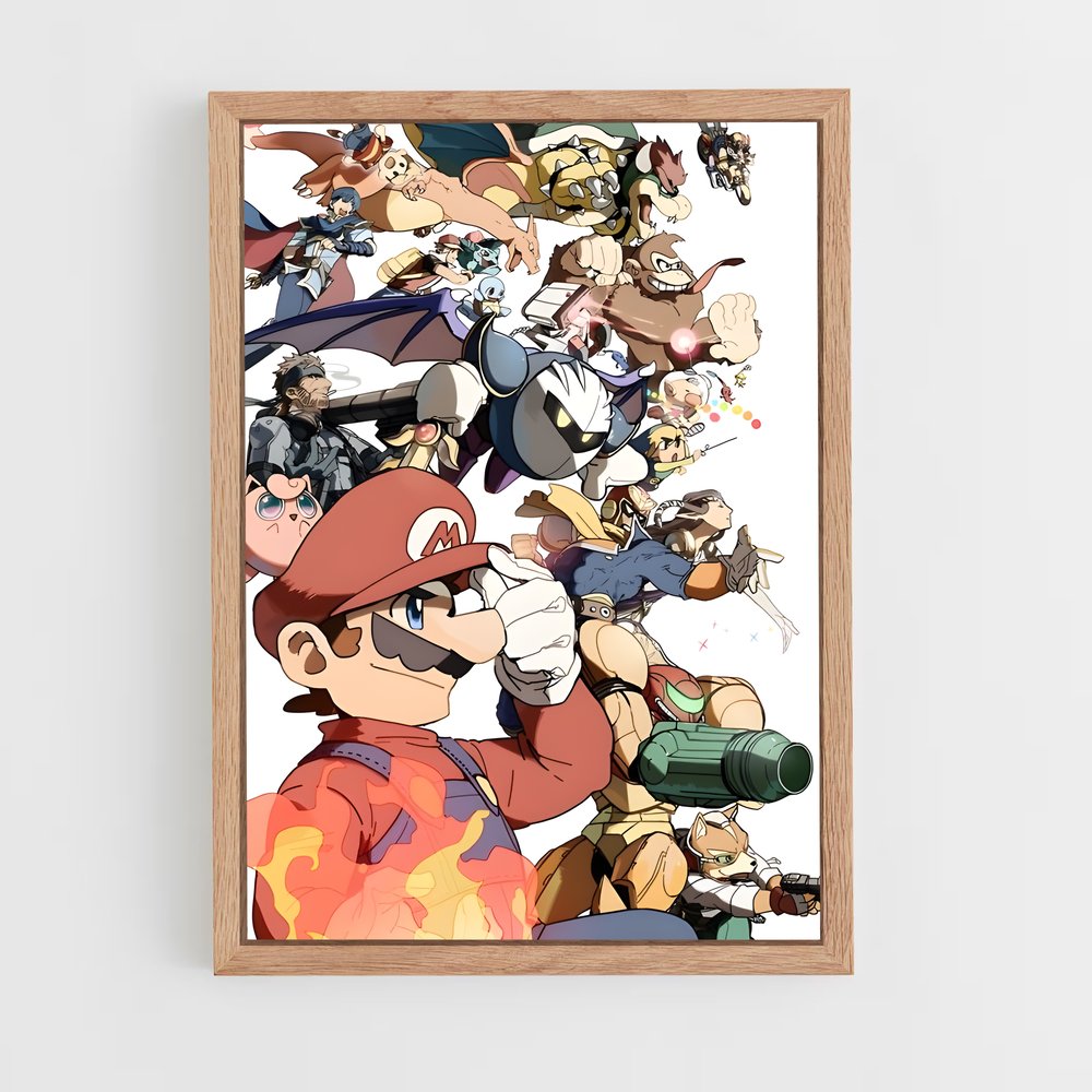 Poster Pokémon Symphony – affiche Super Smash Bros (vue 4)